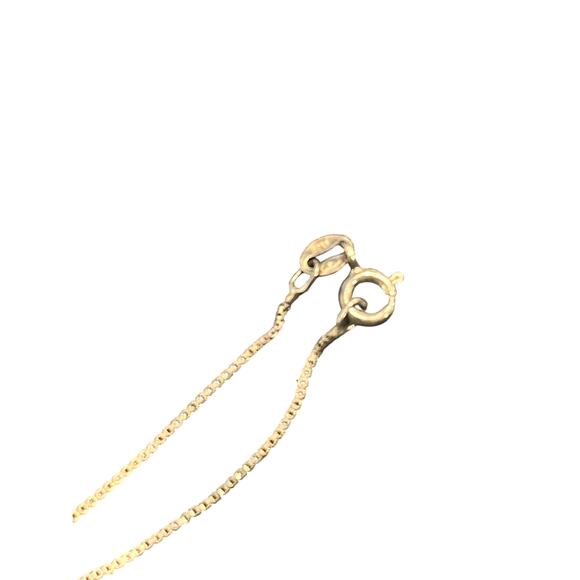 Eliat Cabochon Stone Pendant on 18" Sterling Silver Chain Vintage Necklace - Picture 4 of 6